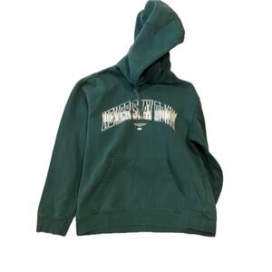 H&M Never Stay Down Green Pullover Hoodie Mens M